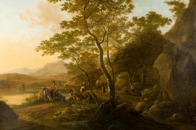 Landscape with Figures, c.1655-1710 by Cornelis van Swanenburgh