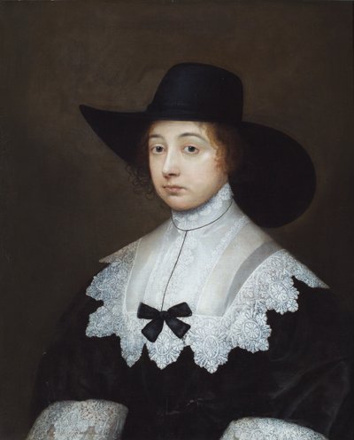 Portrait of Dorothy Sydney, Countess of Leicester by Cornelius I Johnson