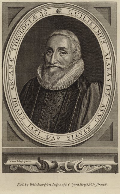Portrait of William Alabaster by Cornelius Janssen van Ceulen