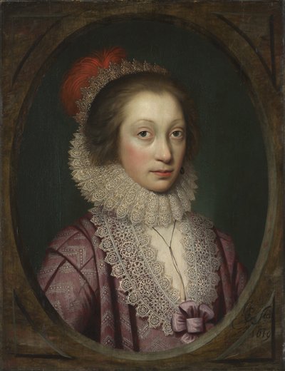 Portrait of a Woman, Possibly Elizabeth Boothby by Cornelius Janssen van Ceulen