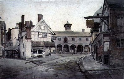The Market Place, Ross, Herefordshire by Cornelius Varley
