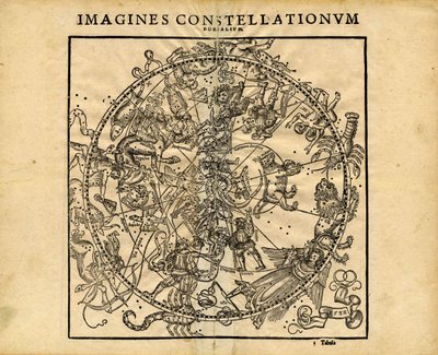 Northern Celestial Planisphere by Coronensis & Petri Heinrich Honter