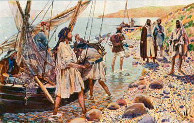 The Calling of Four Disciples by Corwin Knapp Linson