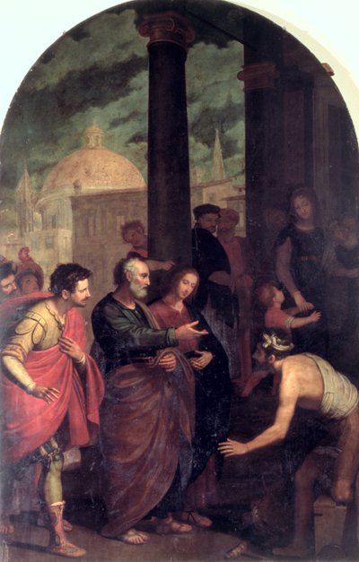 St. Peter and St. John Healing a Cripple by Cosimo Gamberucci or Gambaruccio