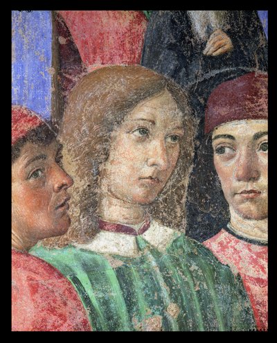 The Procession of the Bishop in Front of the Church of S. Ambrogio (detail) by Cosimo Rosselli