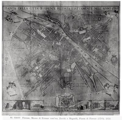 Plan of the City of Florence by Cosimo Zocchi