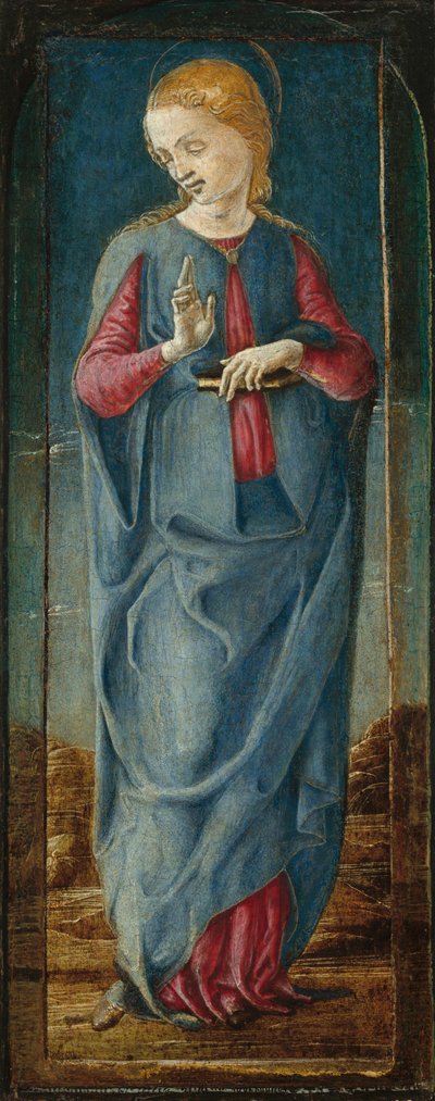 The Virgin Annunciate (detail) by Cosmè Tura