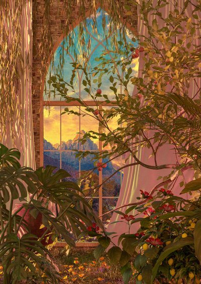 Lush Window Mountain View by CosmoZach
