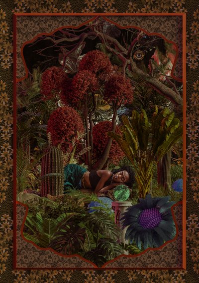 Sleeping Woman Fantasy Garden by CosmoZach
