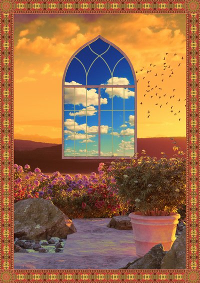 Sunset Garden Window by CosmoZach