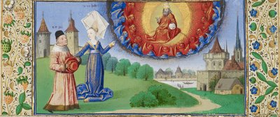Philosophy Instructing Boethius on the Role of God, ca 1465 by Coëtivy Master