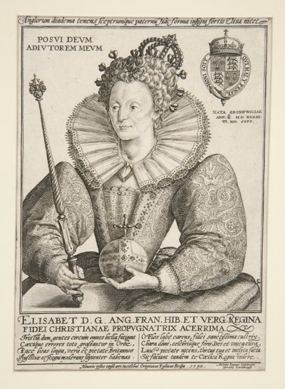 Elizabeth, Queen of England by Crispijn de Passe the Elder