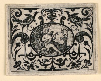Sense of Sound, plate from Quinque sensum typi in usum aurifabroru exarati (Images of the Five Senses Engraved for the Benefit of the Goldsmith) by Crispijn de Passe the Elder