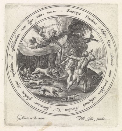 Expulsion from Paradise by Crispijn van de Passe (I)