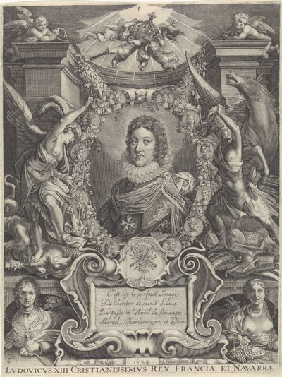 Bust Portrait of Louis XIII by Crispijn van de Passe (II)