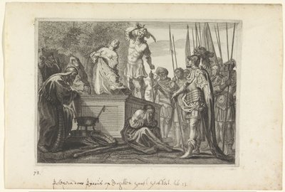 Sacrifice of Polyxena (Metamorphoses of Ovid) by Crispijn van de Passe (II)
