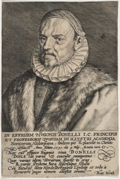 Hugo Donellus by Crispijn van de Passe I