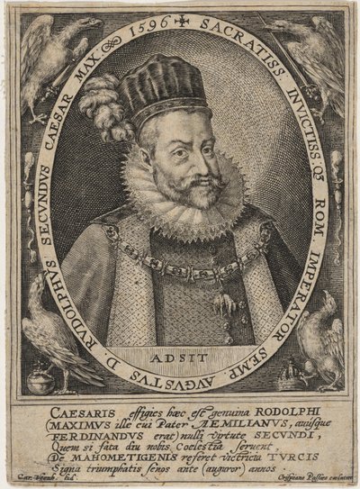 Rudolph II, Roman Emperor by Crispijn van de Passe I