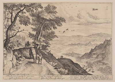 Vast Landscape with Coach Driver by Crispijn van de Passe I