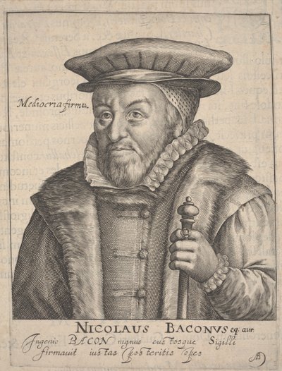 Nicholas Bacon by Crispin I de Passe