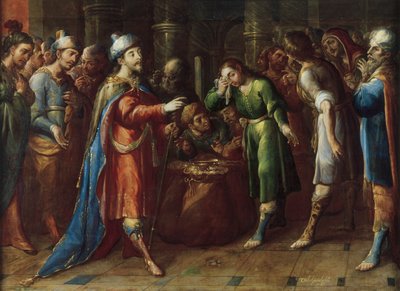 Joseph Claims Benjamin as His Slave by Cristobal de Villalpando