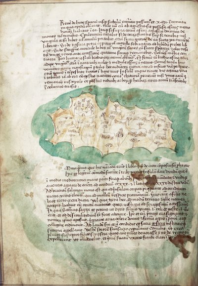 Chart of Antikithira, Ionian Sea by Cristoforo Buondelmonti