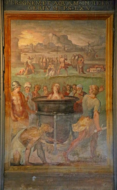 A Female Saint is Boiled Alive by Cristoforo and Tempesta, Antonio Roncalli