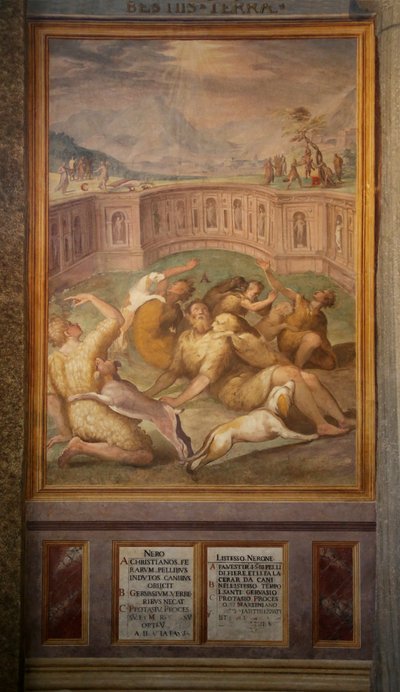 Saints, Possibly Gervais and Protais, Thrown to the Animals by Cristoforo and Tempesta, Antonio Roncalli