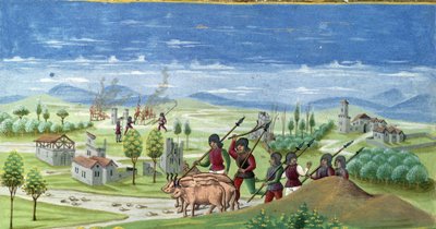 Looting During the War (detail) by Cristoforo De Predis