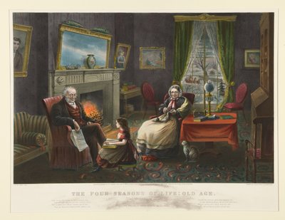 The Four Seasons of Life - Old Age by Currier and Ives