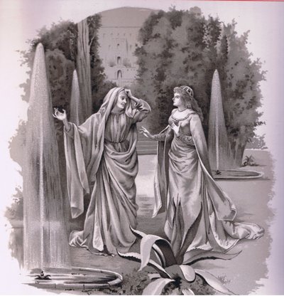Juliet: No, no! But all this I did know (illustration from Romeo and Juliet) by Curtazzo Curtazzo