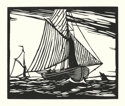 Fishing Boats and Barges: Fishing Smack, Early 19th Century by Cyril A. Wilkinson