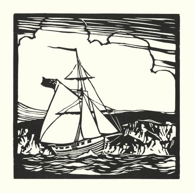 Fishing Boats and Barges: Revenue Cutter by Cyril A. Wilkinson