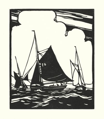 Fishing Boats and Barges: Whitstable Oyster Boat by Cyril A. Wilkinson