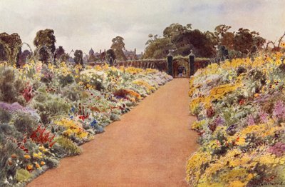 The Double Borders in the East Garden, Sandringham by Cyril Ward