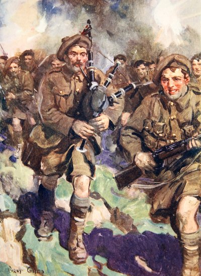 Gallant Piper Leading the Charge by Cyrus Cuneo