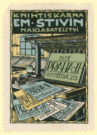 Em Stivin printing and publishing office, Prague by Czech School