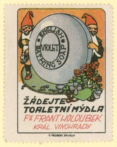 Frantisek Holoubek Violet English bathing soap by Czech School