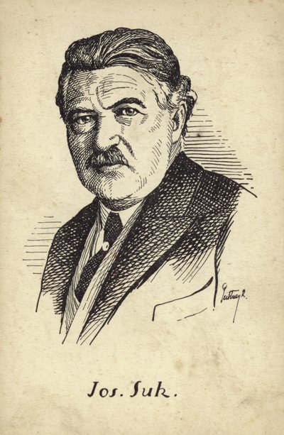 Portrait of Josef Suk by Czech School