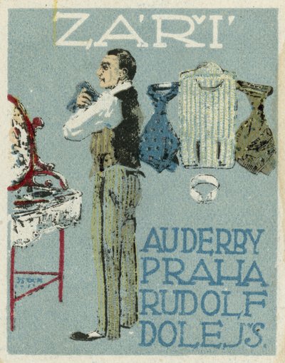 September. Au Derby Rudolf Dole fashions, Prague by Czech School