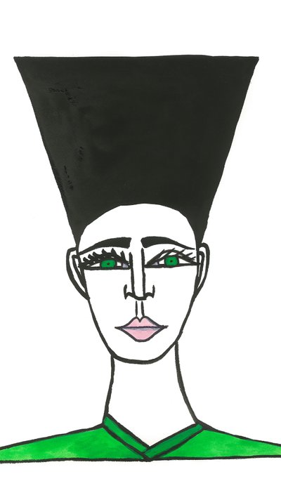 Afro Hair, 2024 by Daisy de Villeneuve