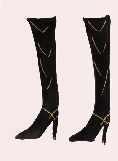 Black Boots by Daisy de Villeneuve