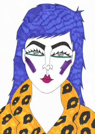 Blue Hair by Daisy de Villeneuve