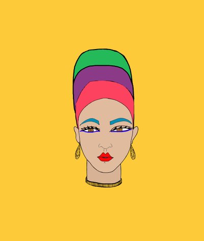 Girl with Headscarf by Daisy de Villeneuve