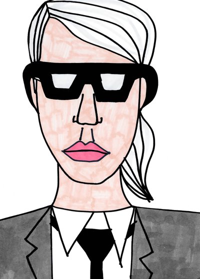 Karl Lagerfeld by Daisy de Villeneuve
