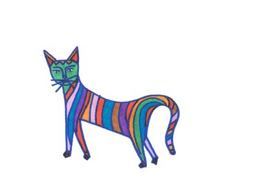 Rainbow Cat by Daisy de Villeneuve