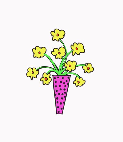 Vase of Flowers by Daisy de Villeneuve