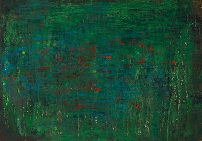 Deep Green Abstract by Dale Hefer
