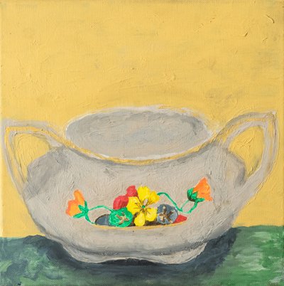 Floral Sugar Bowl by Dale Hefer & Family