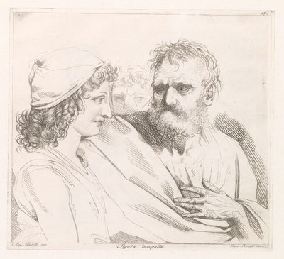 Young Man and an Old Man with Piercing Eyes by Damiano Pernati